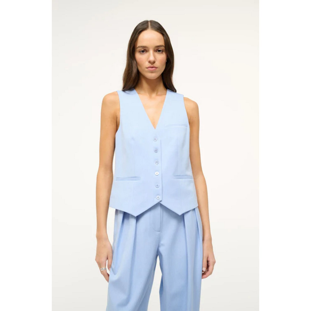 STAUD BRETT VEST in Blue
